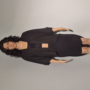 Asos Draped Black Kimono Cardigan Size US 0 NWT